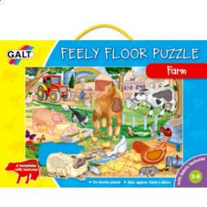 Feely Floor Puzzle - Farm. Ferma - puzzle podea cu texturi. 24 piese - Galt