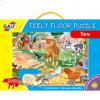 Feely floor puzzle - farm. ferma - puzzle podea cu texturi. 24 piese -