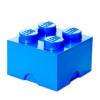 Cutie depozitare lego 2x2 albastru inchis  - lego