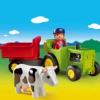 1.2.3 fermier cu tractor - playmobil