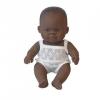 Baby african (baiat) papusa 21cm - miniland education