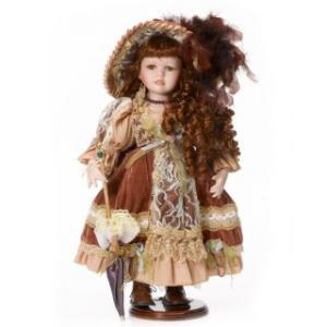 Fata satena cu umbrela, stil baroc - 50 cm - RF Collection