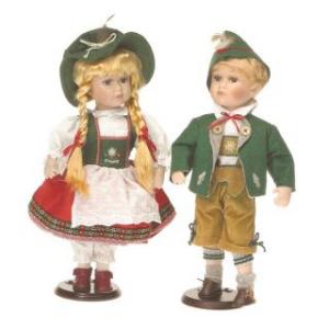 Fetita in haine traditionale bavareze - 40 cm - RF Collection