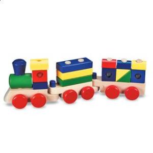 Trenulet din lemn de stivuit - Melissa & Doug