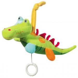 Jucarie muzicala Crocodil - Brevi Soft Toys