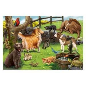 Puzzle de podea Animale de companie - Melissa & Doug