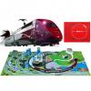 Trenulet electric de viteza thalys cu diorama -