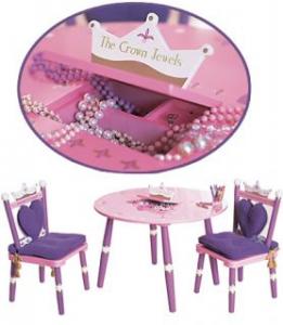 Set masa cu 2 scaune Princess - Minifurniture