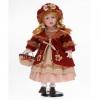 Fata cu paltonas si caciulita rosie - 42 cm - rf collection