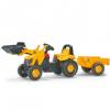 Tractor excavator cu pedale si remorca jcb 023837 - rolly