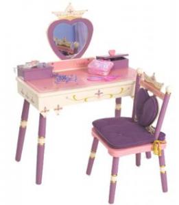 Set masuta de toaleta si scaun Vanity Princess  - Minifurniture