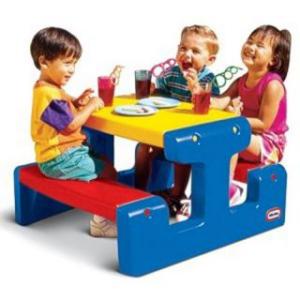 Masa picnic cu bancheta 4 copii - Little Tikes
