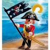 Pirat cu steag cu craniu - playmobil