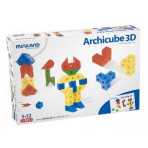 Joc de constructie Arhicube 3D - Miniland