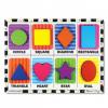 Puzzle lemn in relief forme geometrice - melissa &