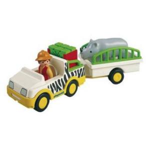 1.2.3 Camion De Safari Cu Rinocer - Playmobil