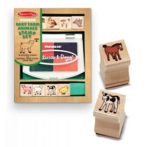 Set de stampile Pui de animale domestice - Melissa & Doug