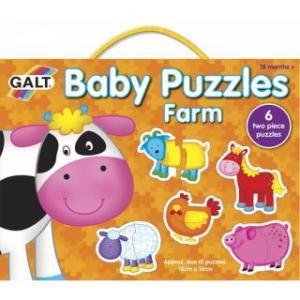 Baby Puzzle: Ferma (2 piese) - Galt