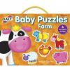 Baby puzzle: ferma (2 piese) - galt