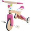 Tricicleta din lemn bulina roz - scratch