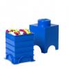 Cutie depozitare LEGO 1x1 albastru inchis  - LEGO