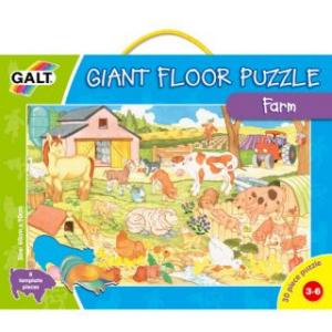 Giant Floor Puzzle: Ferma (30 piese) - Galt