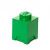 Cutie depozitare lego 1x1 verde inchis  - lego