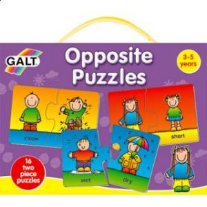 Set 16 puzzle-uri Opposite (2 piese) - Galt
