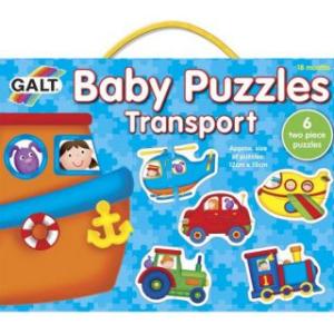 Baby Puzzles: Set de 6 puzzle-uri Transport (2 piese) - Galt
