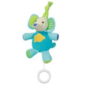 Jucarie muzicala de agatat Elefantel - Brevi Soft Toys