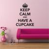 Sticker keep calm and have a cupcake