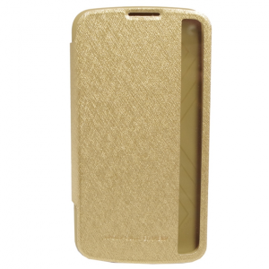 Husa protectie flipbook cover tip carte Mercury LG K10 Gold