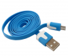 Cablu transfer date incarcare microusb albastru 1m