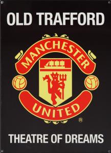Placa metalica Manchester United