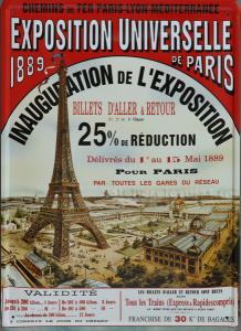 Afis Expozitia Universala Paris 1889