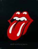 Rolling Stones   realizare serigrafica pe suport metal
