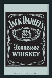 Whisky Jack Daniel's Black oglinda publicitara