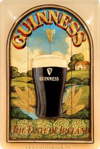 Guiness the taste of Ireland reclama in relief emailata
