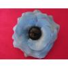 Elastic par cu floare din material textil bleu 1