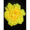 Elastic par cu floare din material textil galben