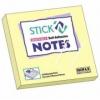 Notes autoadeziv, 76x76mm, 100 file, galben pastel, stick"n