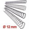 Inele indosariere metal, PAS 3:1, 12 mm, 100 buc/cutie, argintiu, Leitz