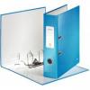Biblioraft A4, PP, 85 mm, albastru metalizat, Leitz 180 WOW