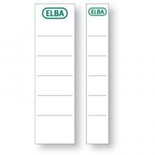 Set 10 etichete biblioraft 80mm, carton alb, Elba