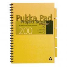 Project Book cu spira dubla A4, coperti carton, 100 file, dictando, PUKKA Recycled