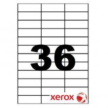 Etichete albe autoadezive 36/A4, 70x24mm, 100 coli/top, Xerox