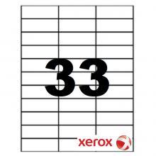 Etichete albe autoadezive 33/A4, 70x24.4mm, 100 coli/top, Xerox