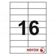 Etichete albe autoadezive 16/A4, 105x37mm, 100 coli/top, Xerox