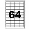 Etichete albe autoadezive 64/a4, 48.3x16.9mm, 200