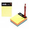 Notes autoadeziv, magic cube, 101x76mm, 280 file, 7 culori neon, Stick"n